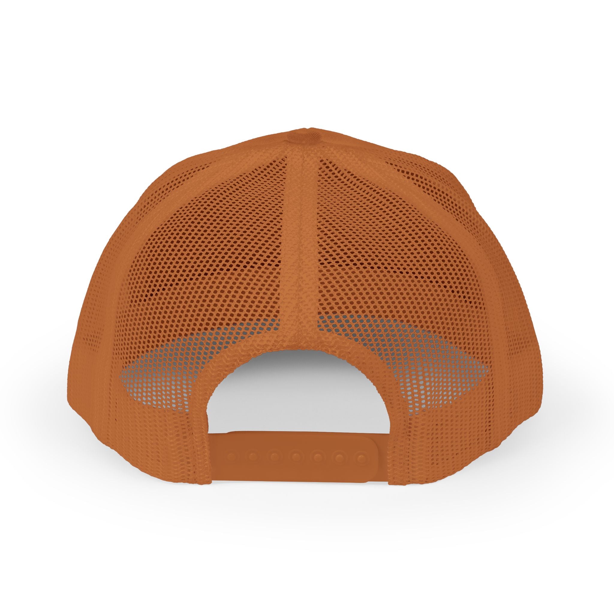 Brown mesh cap on a white background