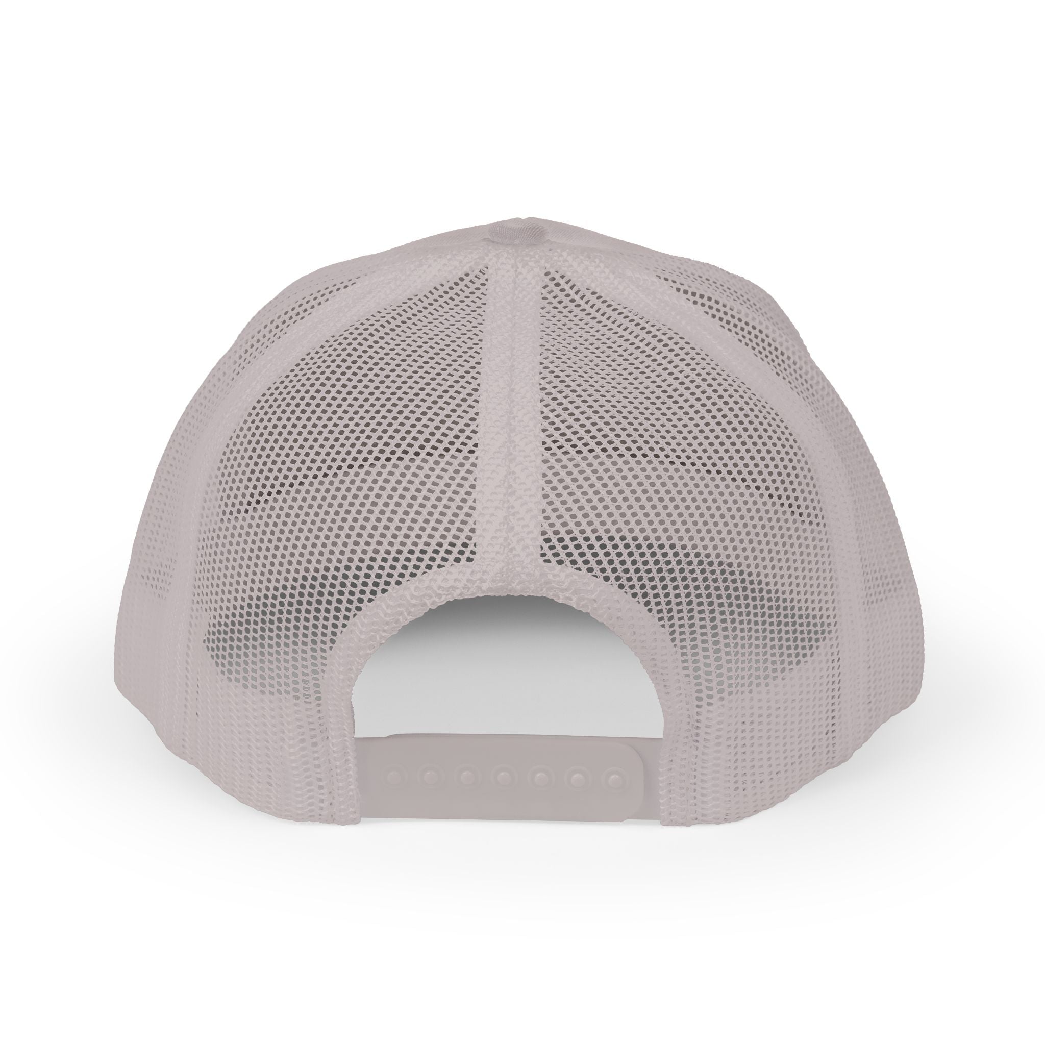 Gray mesh cap on a white background