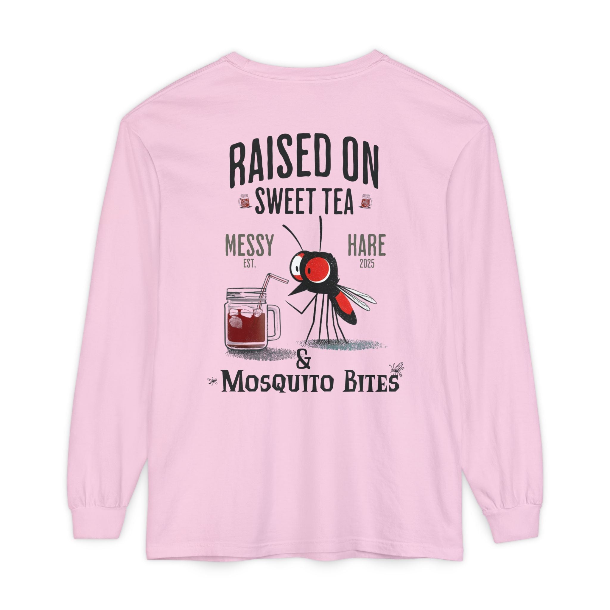 Raised on Sweet Tea & Mosquito Bites Long-Sleeve Tee