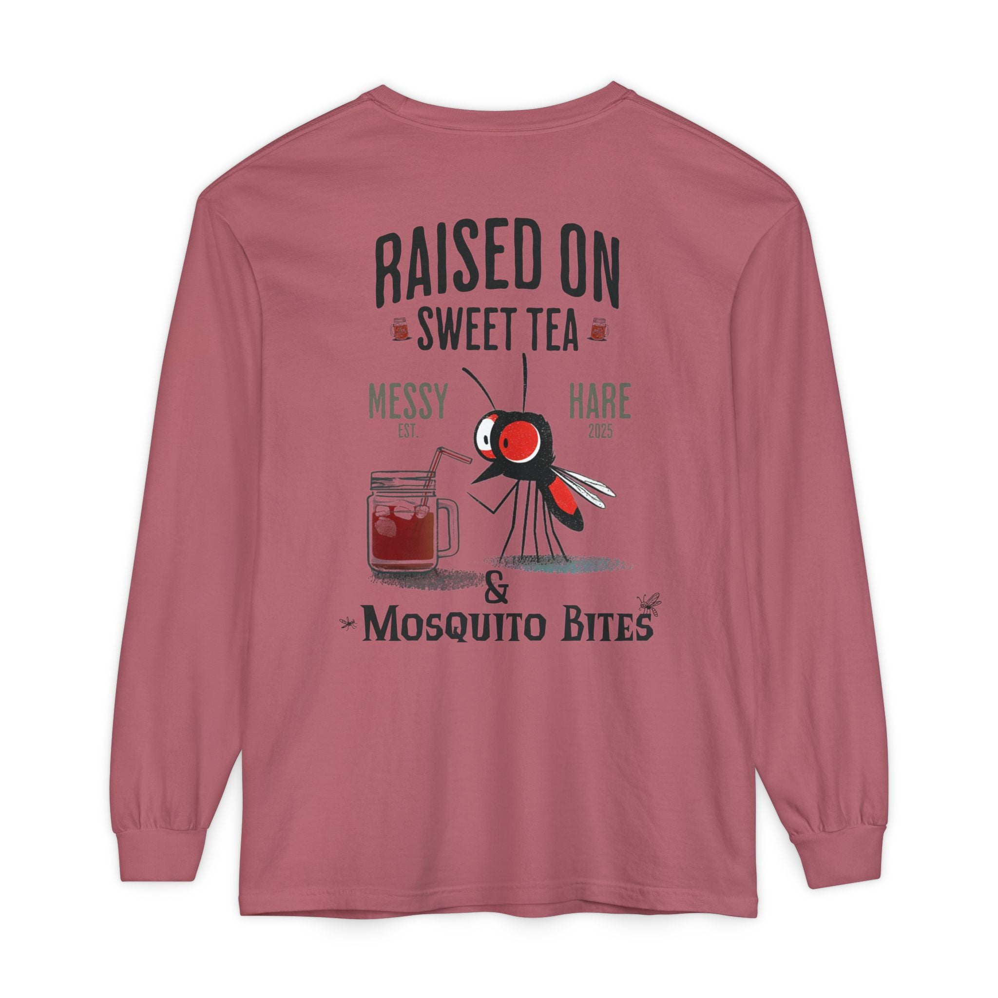 Raised on Sweet Tea & Mosquito Bites Long-Sleeve Tee