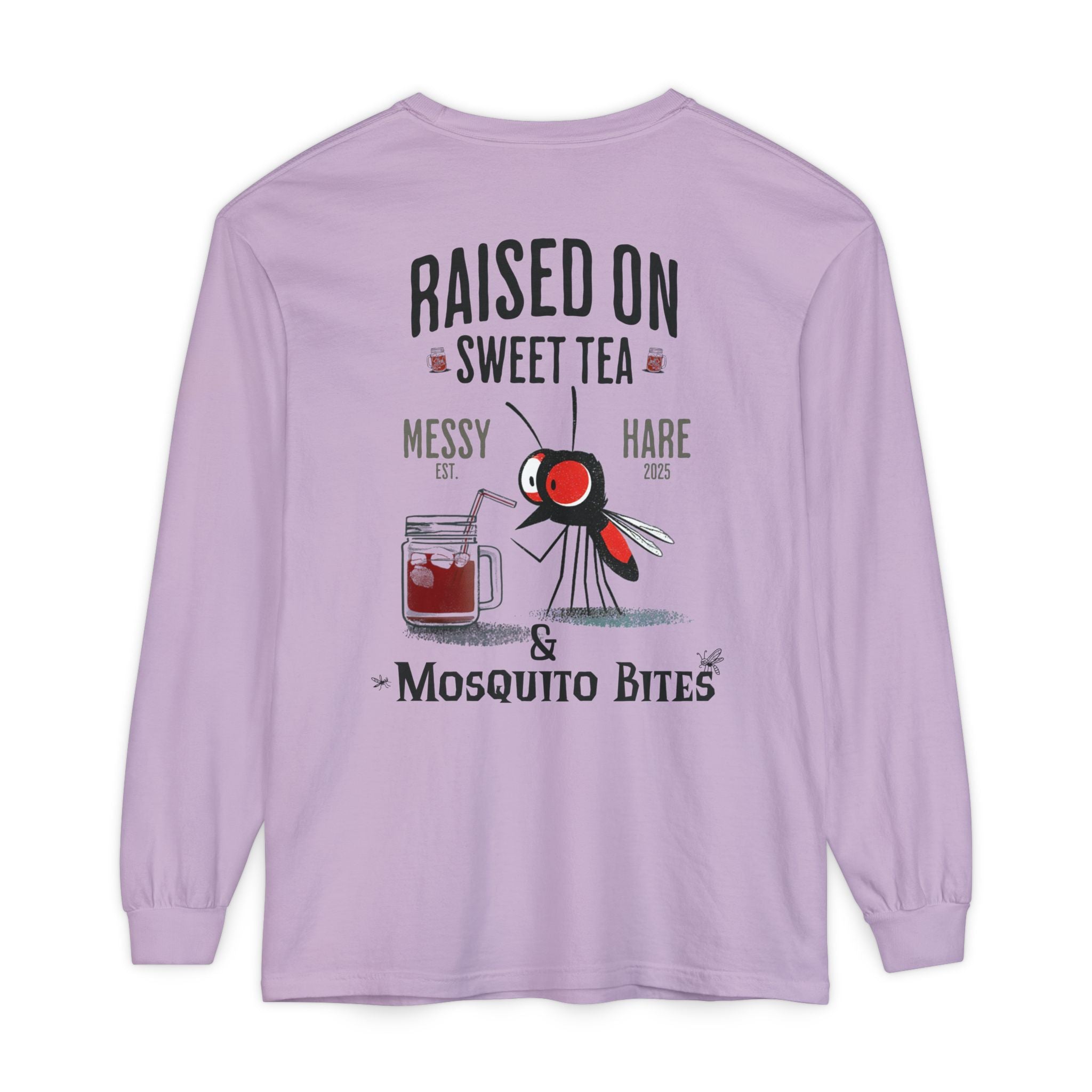 Raised on Sweet Tea & Mosquito Bites Long-Sleeve Tee