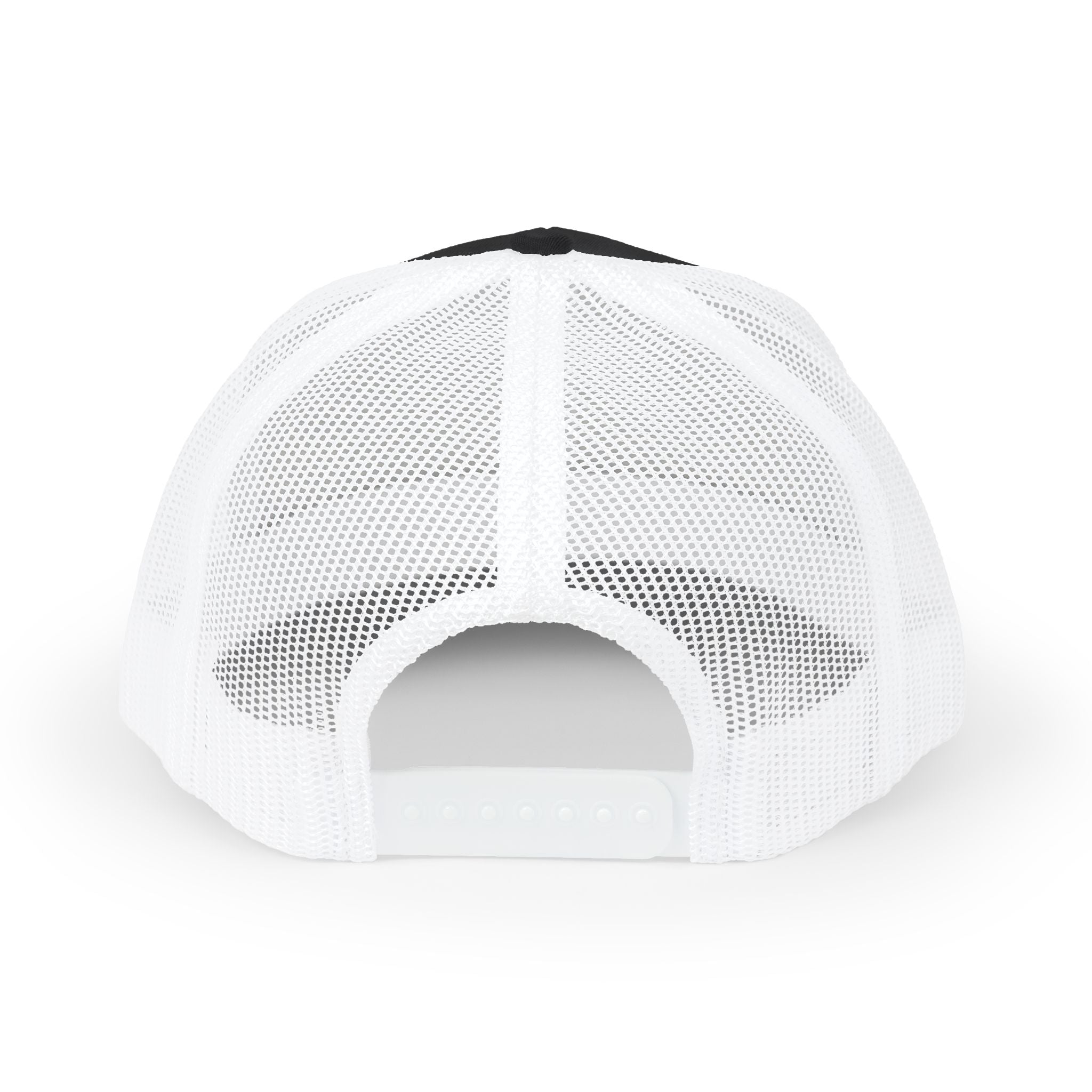White mesh cap on a white background