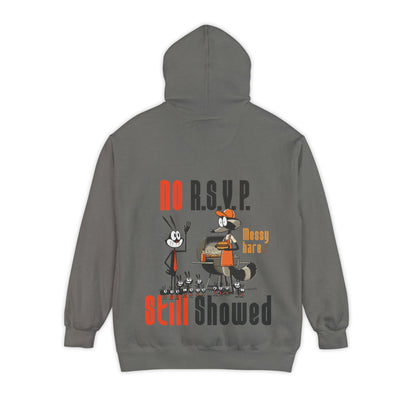 No RSVP. Still Showed. Pocket Hoodie