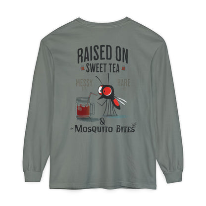 Raised on Sweet Tea & Mosquito Bites Long-Sleeve Tee
