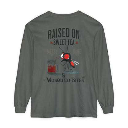 Raised on Sweet Tea & Mosquito Bites Long-Sleeve Tee