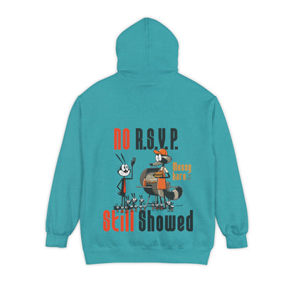 No RSVP. Still Showed. Pocket Hoodie